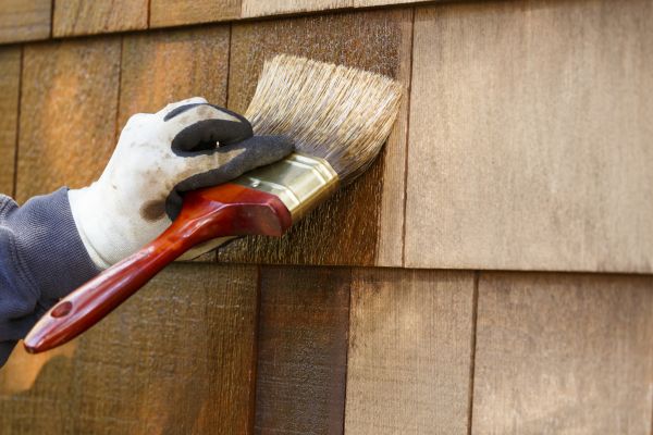 Cedar Siding Finishing