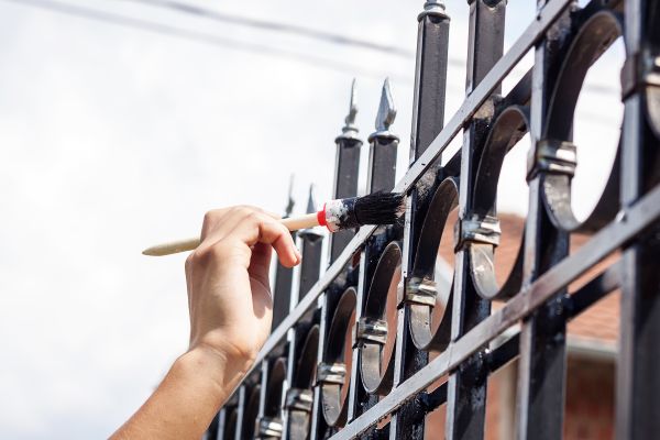 Chain Link Fence Painting