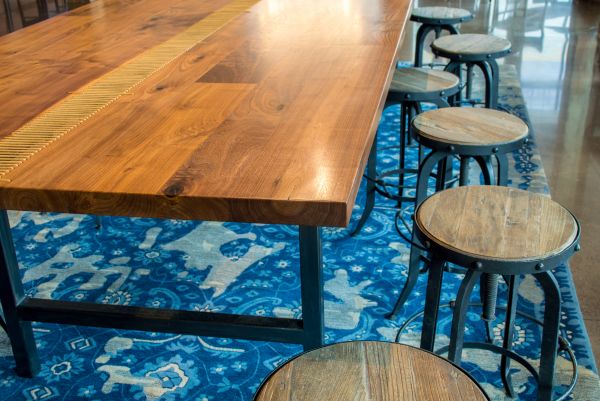Butcher Block Table Service