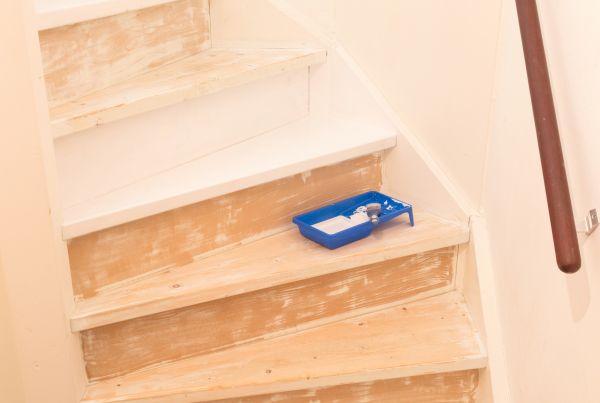 Interior Stairs Staining