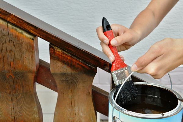 Interior Handrail Staining