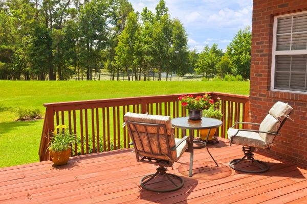 Deck Railing Painting