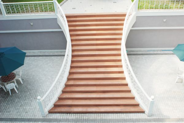 Exterior Staircase Staining