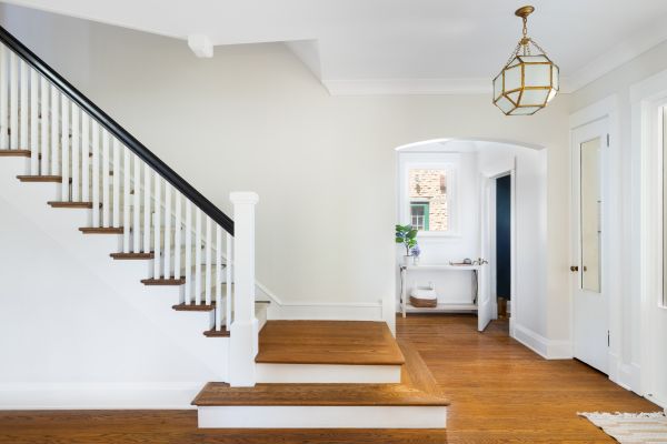 Entryway Steps Staining
