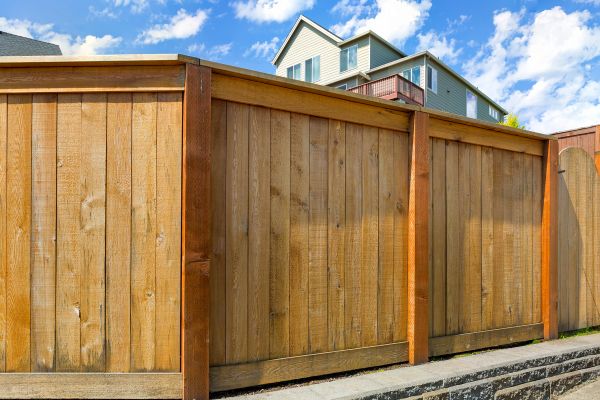 Exterior Wood Fence Painting