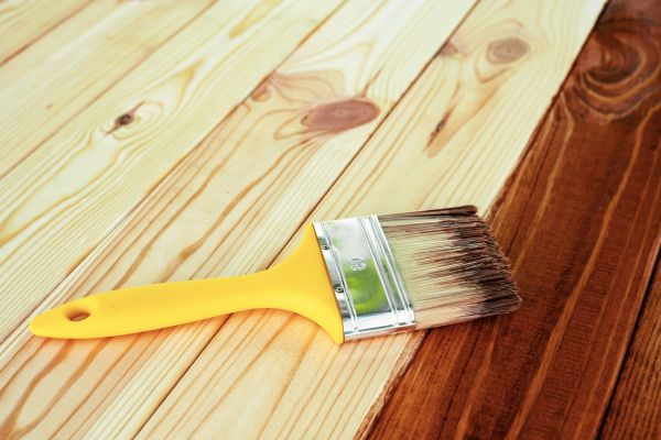 Deck Rail Staining