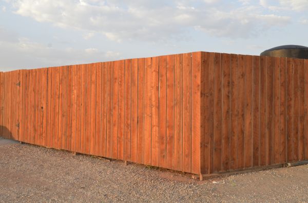 Cedar Fence Painting