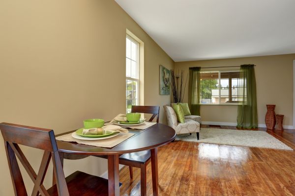 Mahogany Floor Staining